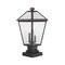 Z-Lite Talbot 3 Light Outdoor Pier Mounted Fixture, Oil Rubbed Bronze And Seedy 579PHBS-SQPM-ORB - alternate 3
